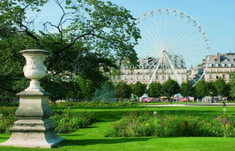 le Jardin de Tuileries tout près de l'Hôtel du Lion d'or