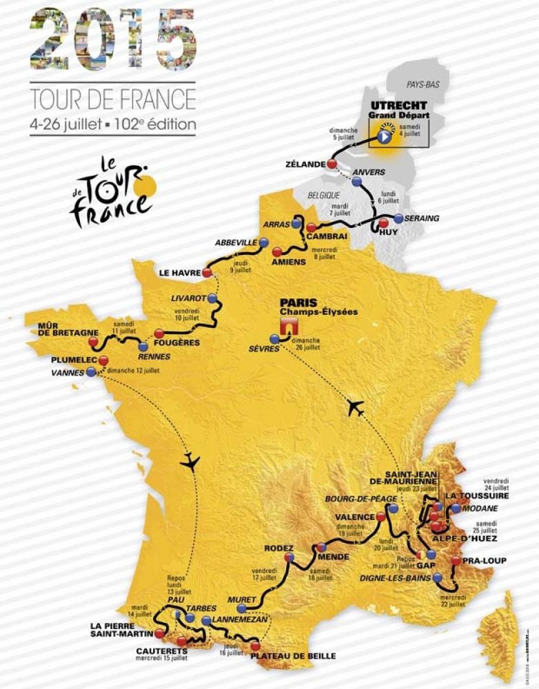 On July 26, 2015 Arrival of the Tour de France in Paris