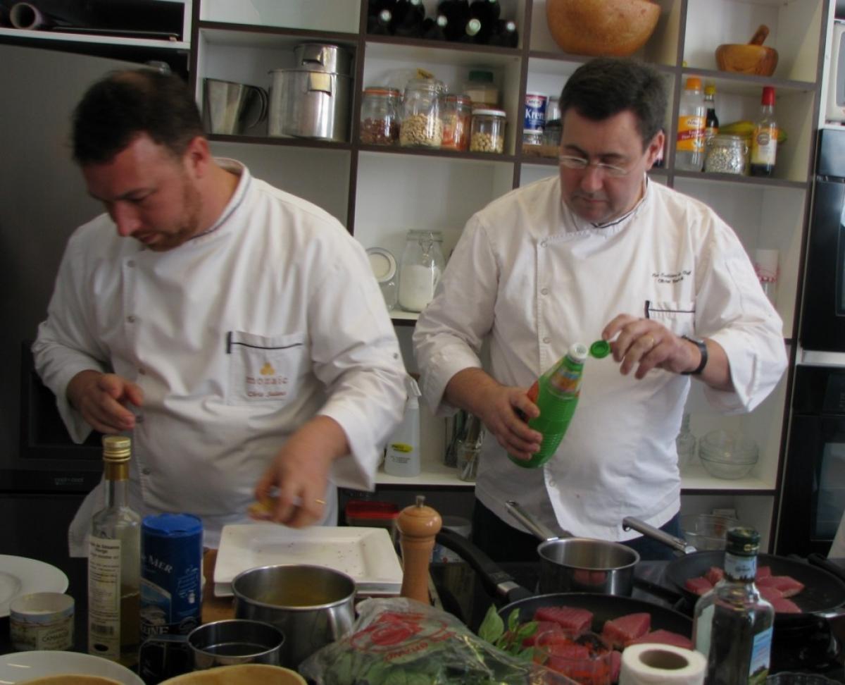 Cooking class in partnership with the hotel Lion d’or Louvre